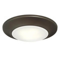 Westinghouse 6In Dim LED Indoor/Outdoor Surface Mnt Oil Rub Brnz Frost Lens 4000K 6322400